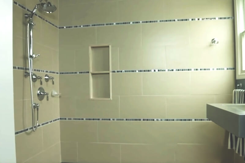 Wheelchair Accessible Background with Attractive Tile Work