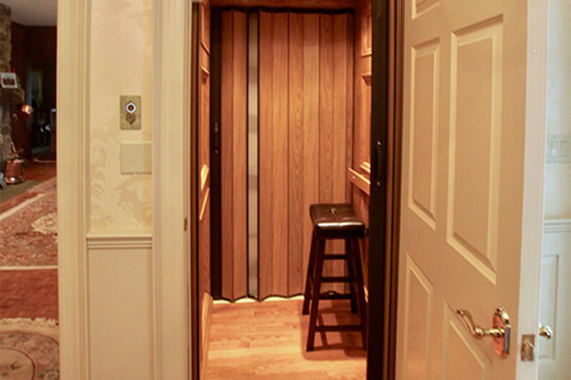 Home Elevator with Chair Inside