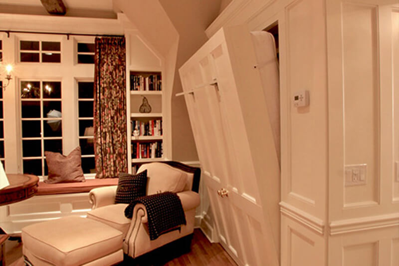 Murphy Bed Opens from Wall to Conserve Space