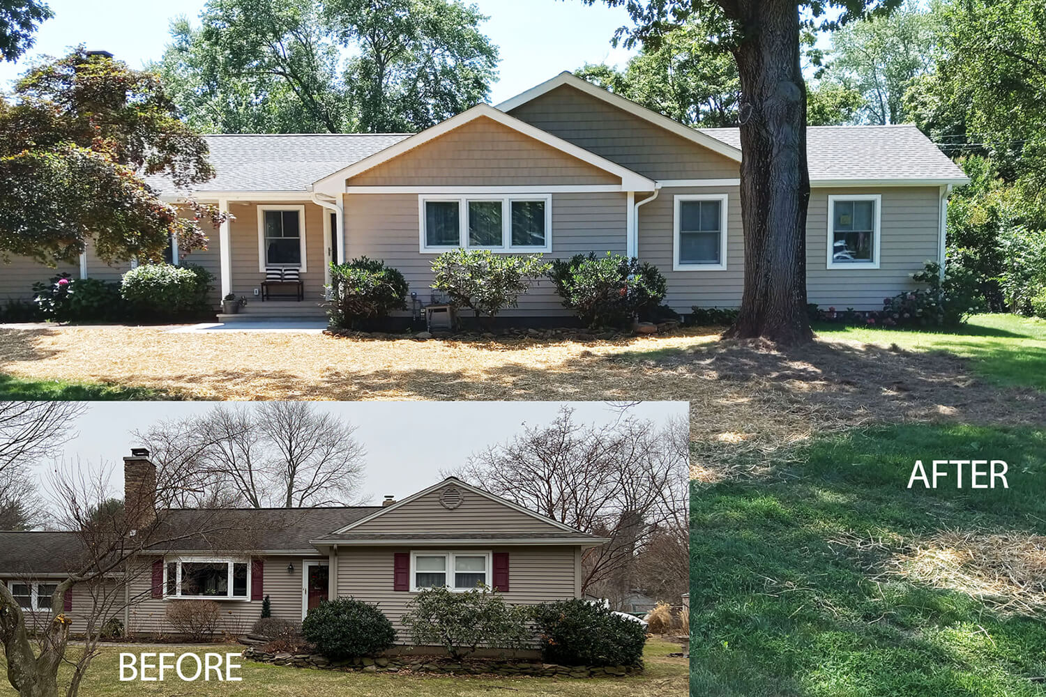 Before and after home addition Bryhn DesignBuild