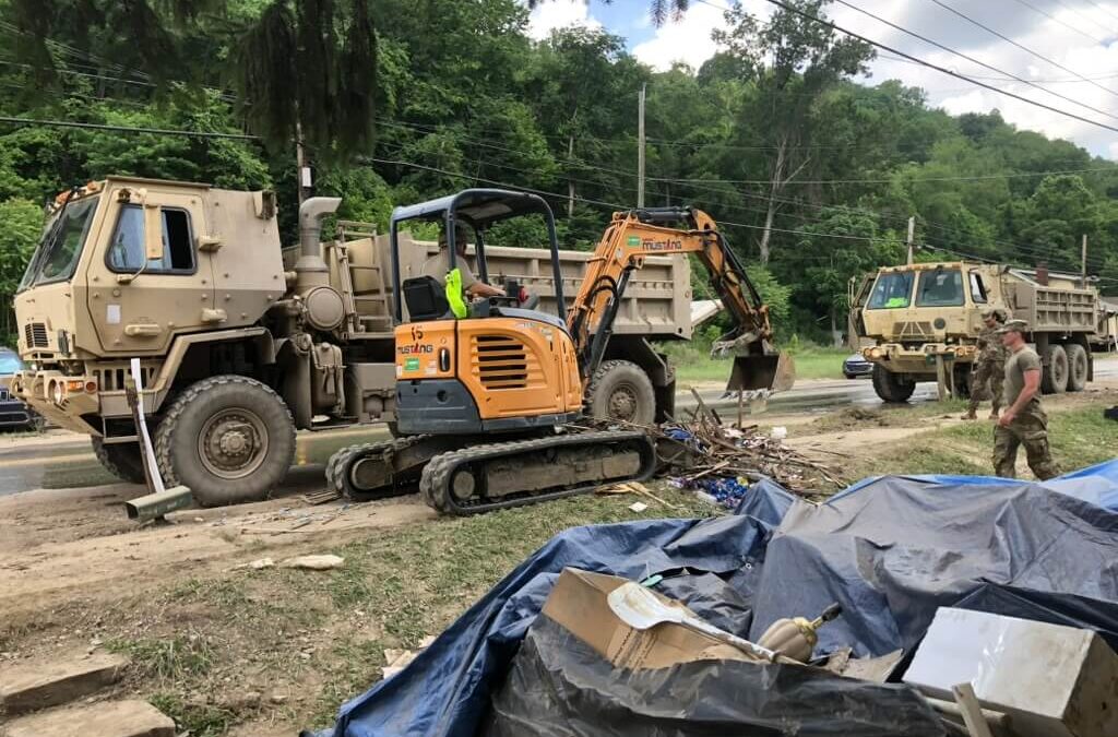 Gary Volunteers in Wheeling, WV for Flash Flood Victims