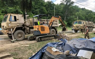 Gary Volunteers in Wheeling, WV for Flash Flood Victims