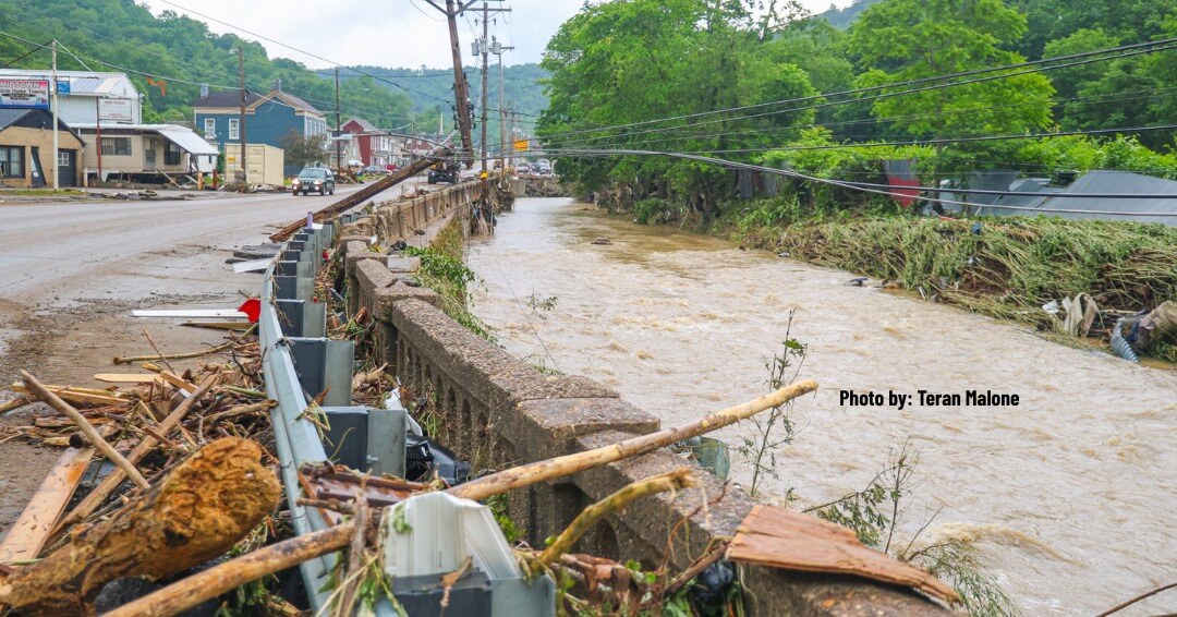 Flooding in Wheeling West Virginia 2025 Photo by Teran Malone
